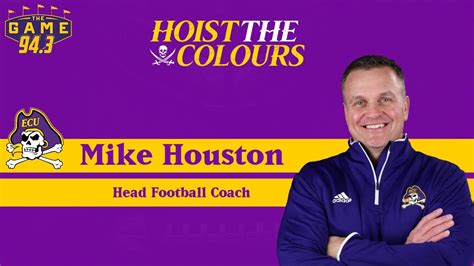 ECU Head Football Coach Mike Houston Joins The Show - YouTube