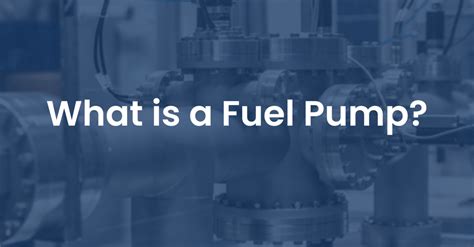 What is a Fuel Oil Pump?