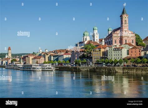 Passau Old Town St. Stephen's Cathedral Stock Photo, Royalty Free Image ...