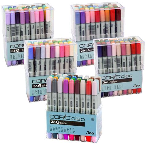 COPIC Ciao Marker Sets - JerrysArtarama.com | Copic marker color chart ...