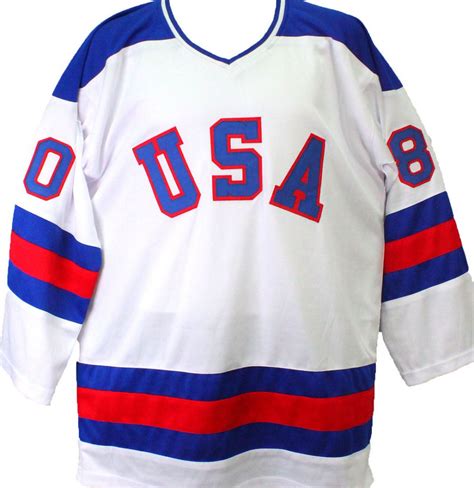 1980 "Miracle on Ice" Hockey Jersey Team-Signed by (18) with Mike Eruzione, Jim Craig, Craig ...