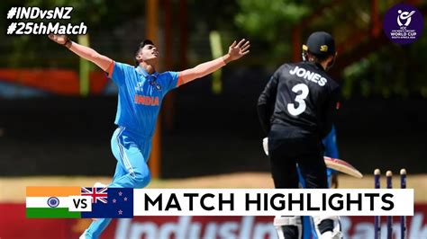 India vs New Zealand Under 19 World Cup 2024 25th Match Highlights 2024 | IND vs NZ Highlights ...