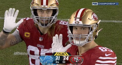 NFL Fans Loved George Kittle, Charlie Woerner Waving to Camera Late in ...