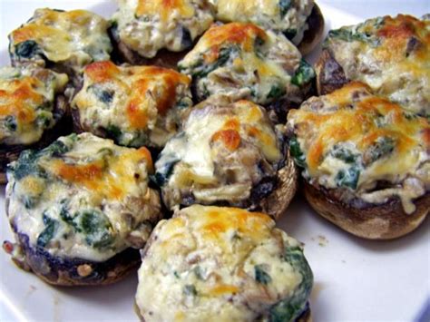 Mushrooms Stuffed With Spinach and Cheese Recipe - Food.com