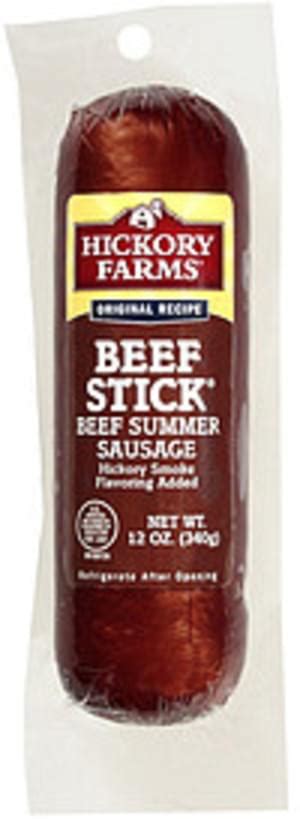 Hickory Farms Beef Stick Original Beef Summer Sausage - 12 oz, Nutrition Information | Innit