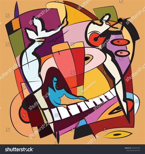 2,375 Abstract Musician Painting Images, Stock Photos & Vectors | Shutterstock