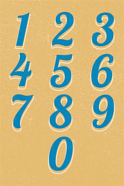 Numbers Typography, Lettering Alphabet Fonts, Lettering Style, Typography Fonts, Number Tattoo ...