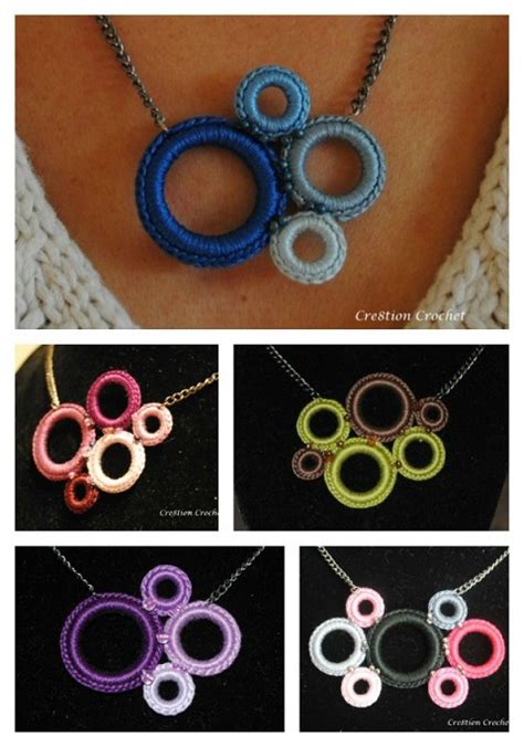 Easy Crochet Ring Statement Necklace Tutorial - The Beading Gem's Journal