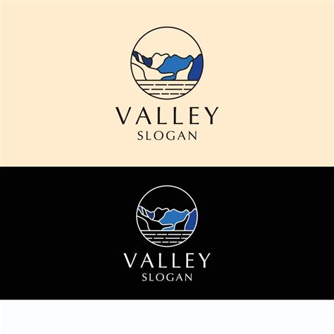 Valley logo design icon template 12650403 Vector Art at Vecteezy