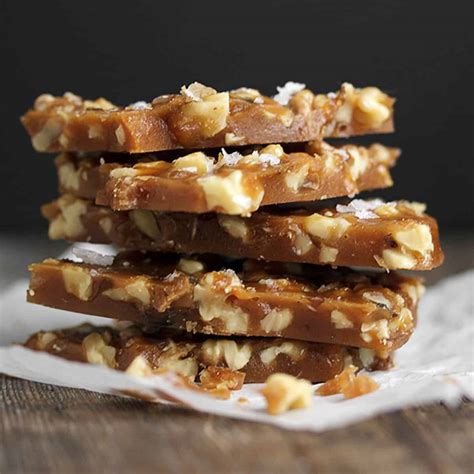 Salted Maple Walnut Brittle - Seasons and Suppers