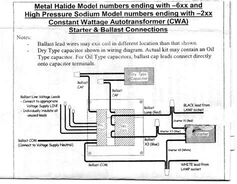 400w Metal Halide Ballast Wiring Diagram