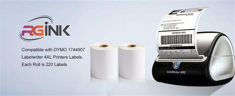 Amazon.com : RGiNK Compatible with DYMO Labelwriter 4XL 1744907 (4" x 6") Thermal Postage ...