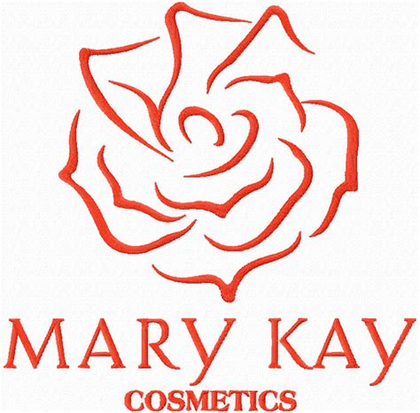 Mary Kay cosmetics logo embroidery design