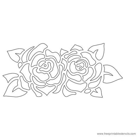 Free Printable Flower Stencils Roses | Free Printable Stencils Com ...