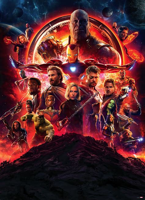 Photomurals | Photomural on paper "Avengers-Infinity-War-Movie-Poster" by Komar®