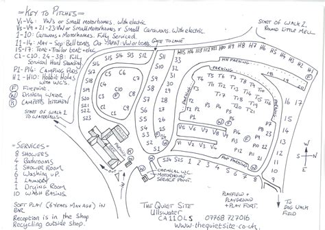 Map Of Park - The Quiet Site