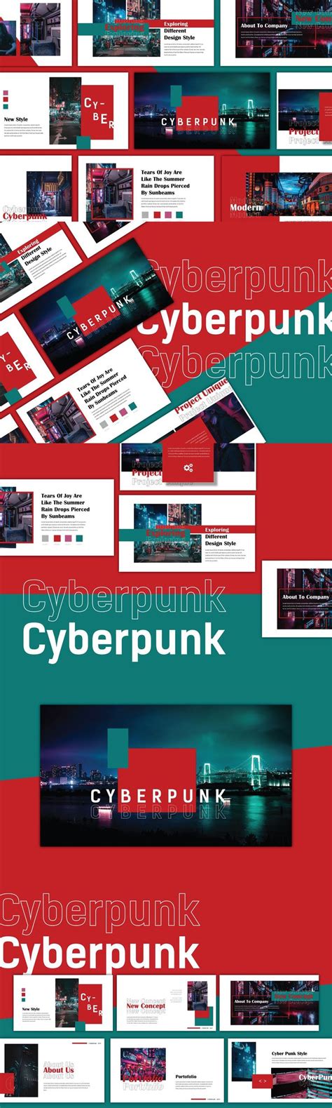 Cyberpunk Google Slide Template