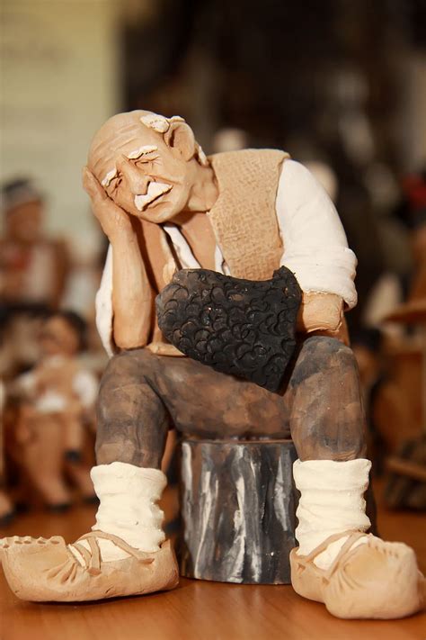 romanian folk, clay, romanian traditional man, human representation, indoors, art and craft ...