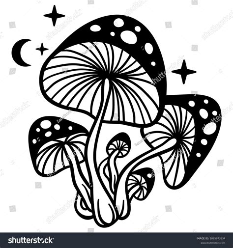 1,220 Mushroom With White Outline Clipart Stock Vectors and Vector Art ...