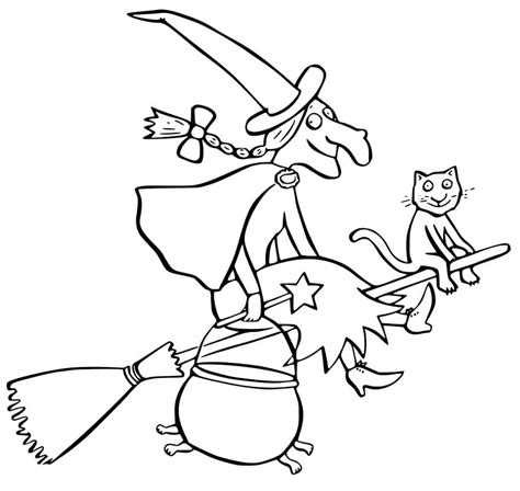 Room On The Broom Coloring Pages Coloring Pages