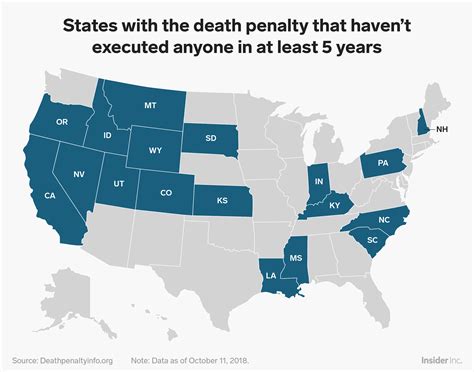 Map of US states that still have the death penalty now that WA doesn't - Business Insider