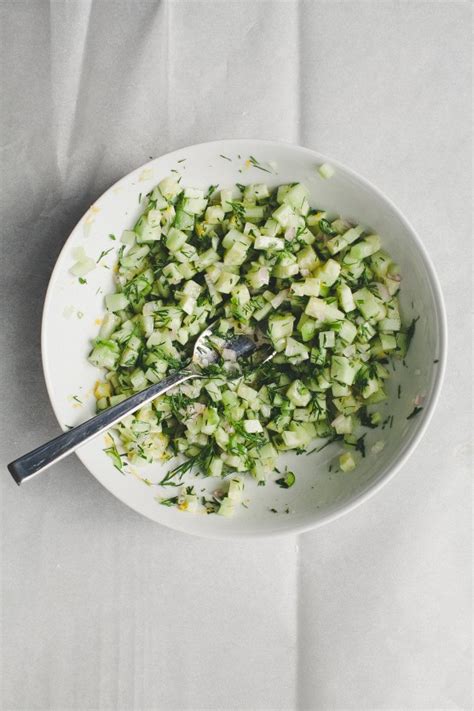 Poached Salmon with Cucumber Salsa - Not Without Salt