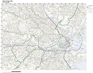 ZIP Code Wall Map of Cambridge, MA ZIP Code Map Laminated : Amazon.ca: Office Products