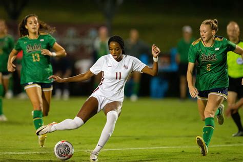 No. 1 FSU soccer soars past no. 11 Notre Dame Fighting Irish Florida ...