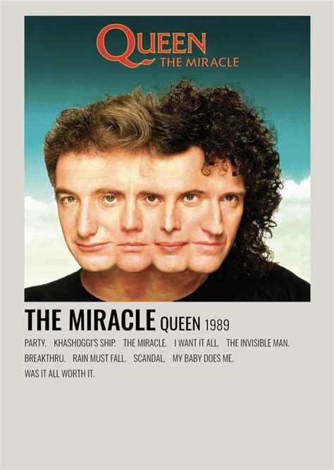 The Miracle - Queen | Queen albums, Queen the miracle, Queen album covers