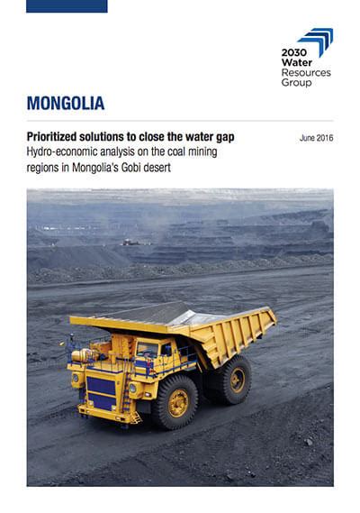 Mongolia: Prioritized solutions to close the water gap: Hydro-economic ...