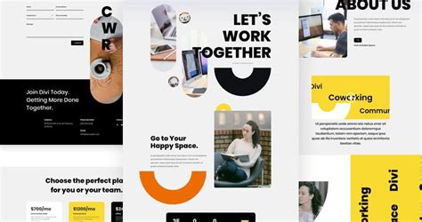 Coworking Free Divi Layout Pack - Divi Den