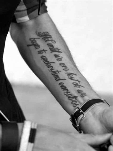 41 Forearm Quote Tattoos for Men