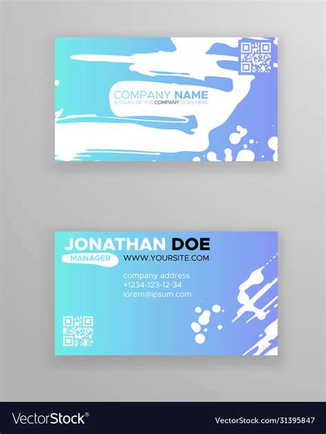 Creative color business card templates Royalty Free Vector