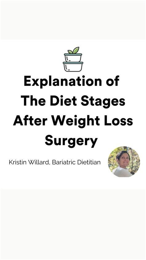 Diet Stages after Bariatric Surgery Explained | Bariatric surgery diet ...