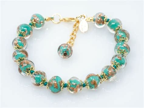 Murano Glass Knotted Bracelet Handmade in Venice Italian | Etsy in 2020 | Handmade bracelets ...