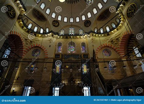 Interior of the Suleymaniye Mosque in Istanbul Stock Image - Image of ...