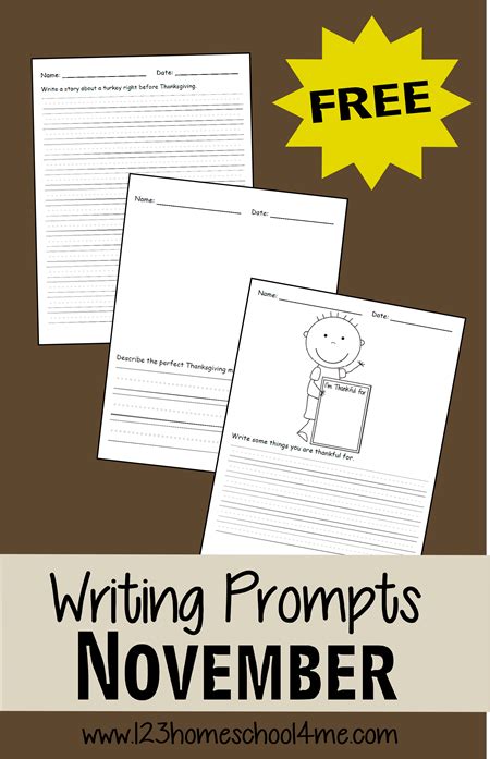 November Writing Prompts