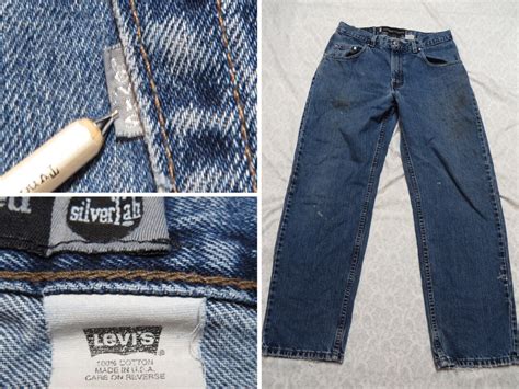 Vintage Silver Tab Levi's Jeans 90's Straight Relaxed - Etsy