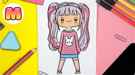 COMO DIBUJAR UNA CHICA KAWAII ???? FACIL Y PASO A PASO ????COMO DIBUJAR PERSONAS KAWAII