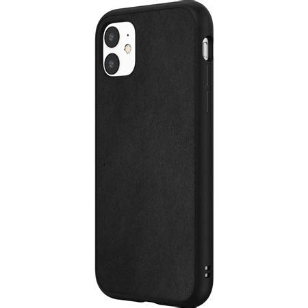 RhinoShield SolidSuit Case for iPhone 11, Leather/Black SSA0114861