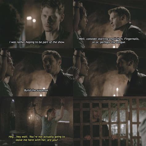 klaus giving her tips is so funny #theoriginals #klausmikaelson #elijahmikaelson #kol… | Vampire ...