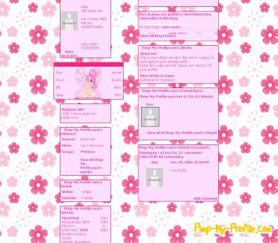 Bubbles Friendster Layouts - Pimp-My-Profile.com