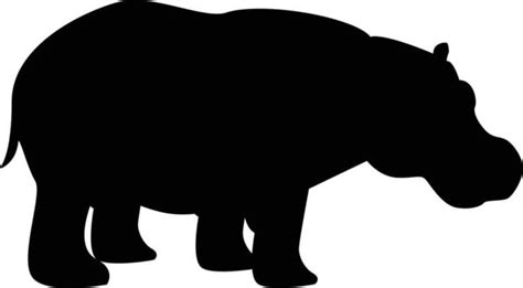 Hippo Silhouette Vector Art, Icons, and Graphics for Free Download