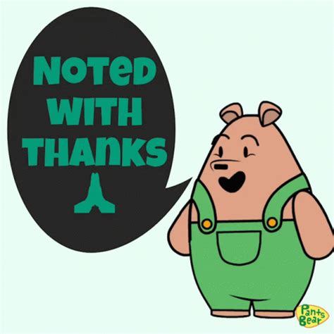 Pants Bear Noted With Thanks GIF | GIFDB.com