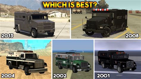 GTA : WHICH IS BEST SWAT VAN? (GTA 5, 4, SAN, VC, 3) - YouTube