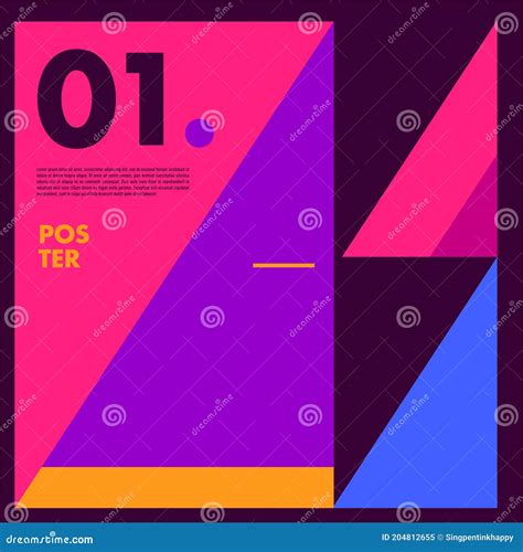 Vector Geometric Colorful Pattern for Poster and Banner Design Template Stock Vector ...