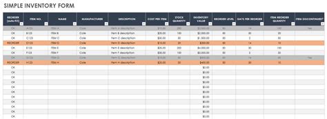 Download Free Inventory Form Templates | Smartsheet