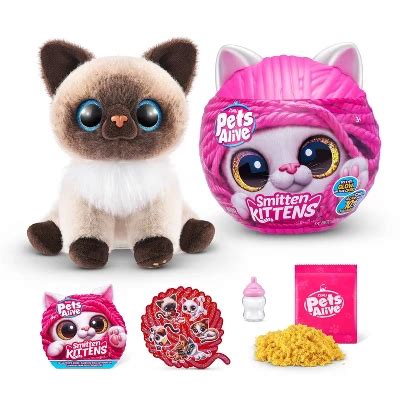 Pets Alive Smitten Kitten Interactive Plush By Zuru : Target