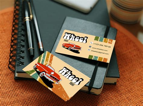 Taxi business cards on Behance