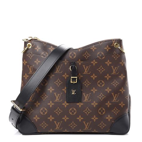 LOUIS VUITTON Monogram Odeon MM Black 574931